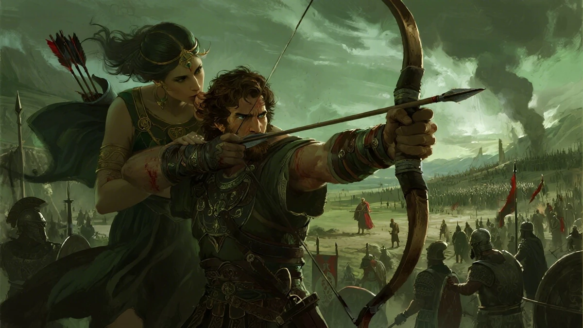 The Breaking of the Truce. Agamemnon Surveys His Army